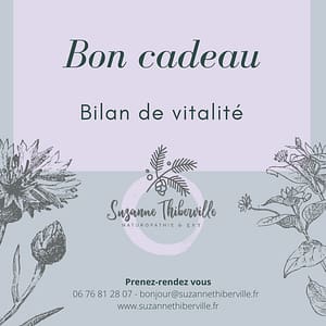 Bon cadeau : Bilan de vitalité