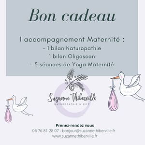 Bon cadeau Maternité : Bilan de vitalité - OligoCheck - 5 séances de yoga